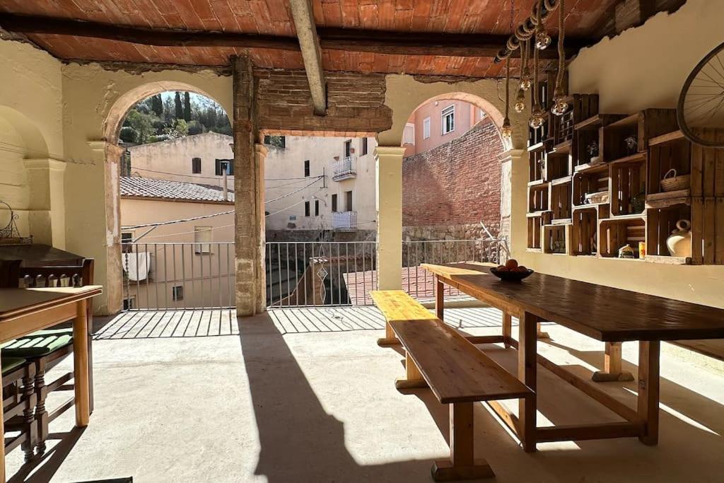 Habitacion Roca Foradada En Casa Cami De Les Aiguees Monistrol De Montserrat Экстерьер фото