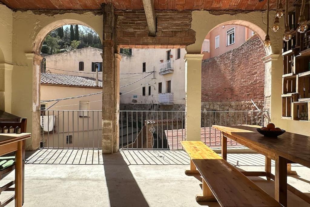 Habitacion Roca Foradada En Casa Cami De Les Aiguees Monistrol De Montserrat Экстерьер фото
